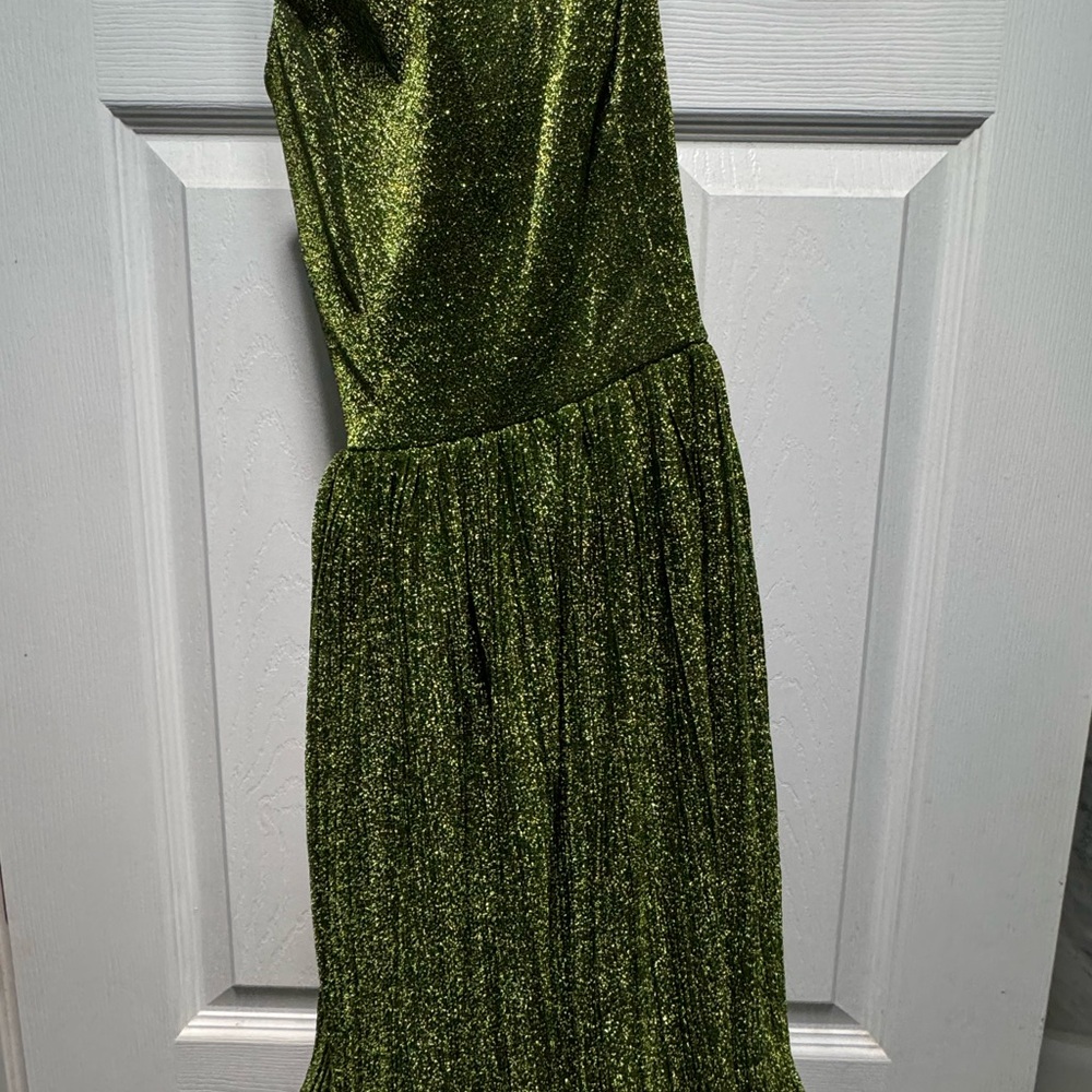 Elegant Green Glitter Dress